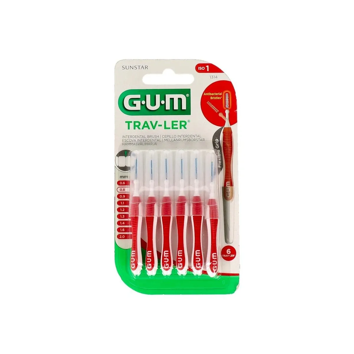 cepillo-interdental-gum-trav-ler-1314-08mm-rojo-6-u-1