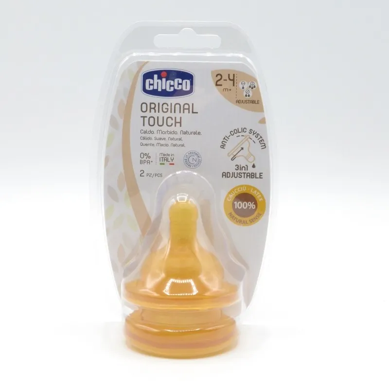 TETINA CHICCO ORIGINAL TOUCH CAUCHO F. VARIABLE 2-4M